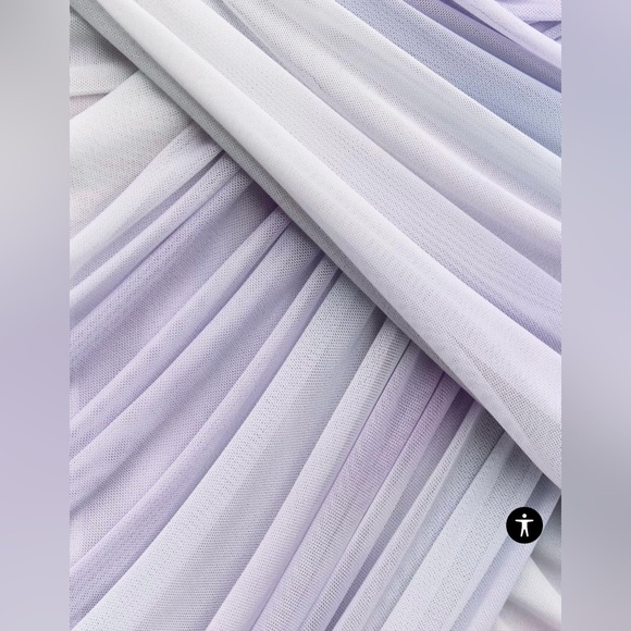 Zara draped printed tulle mini dress - Picture 7 of 10